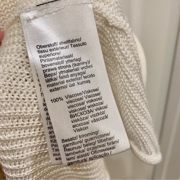 Ivory White Knit Long Wide Black Straps Tunic Tank Top - Picture 5 of 8